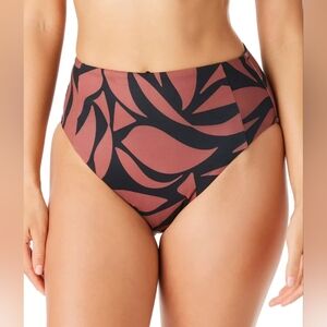 Sanctuary Abstract Animal High Waist Bikini Bottom Swimsuit Size Medium NEW